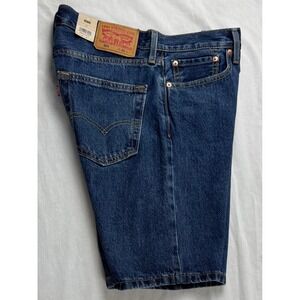 Levis 405 Mens Standard Shorts Dark Wash Denim Blue 32 NWT